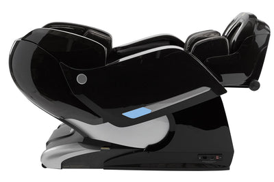 Black massage chair in the white background
